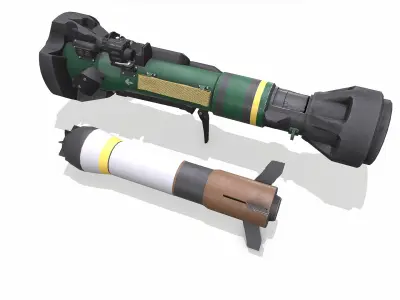 NLAW Next Generation Light Anti-tank Weapon Low-poly PBR Low-poly 3D model
