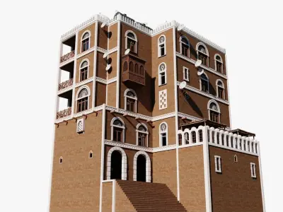 Middle East Apartment Low-poly 3D model