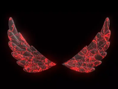 Lava Wing Low-poly 3D model