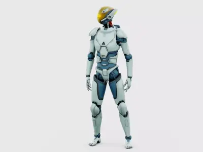 CYBORGTOPIA B-19 Rigged for Unreal Engine - Unity - MIXAMO 3D model