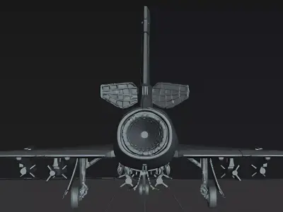 Convair F106 Delta Dart Interceptor Fighter Jet STL Model 3D print model