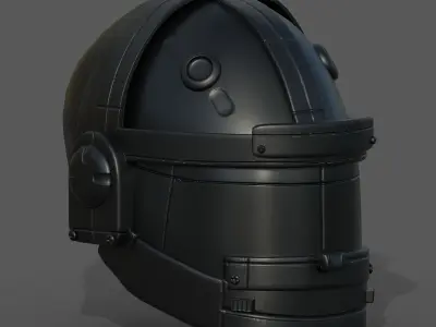 Helmet military combat soldier armor Low-poly 3D model