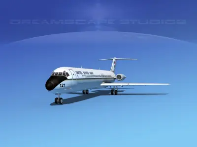 Douglas C-9-50 Nightingale US Navy 3D model