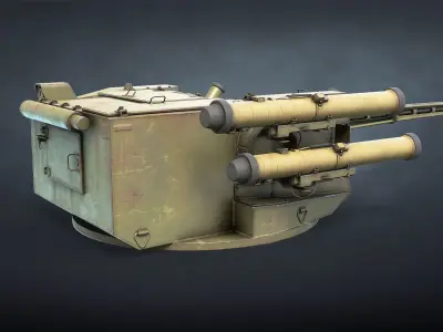 BM-7 Parus Fighting Module Low-poly 3D model