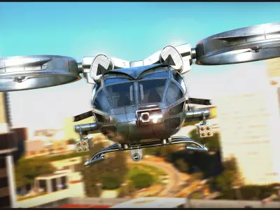 Helicopter military 3D model