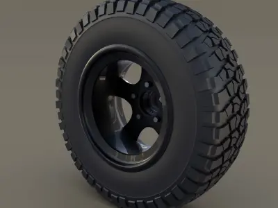 Offroad Alloy Wheel 3D model