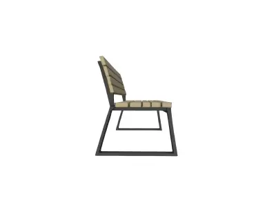 Low poly Bench Free low-poly 3D model purchase