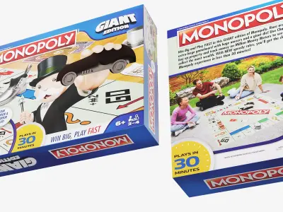 Monopoly Giant Edition Game Box 3D model