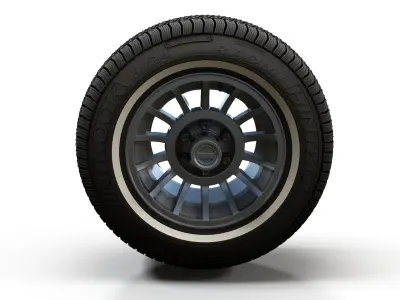 Jeep highpoly wheel 3D model