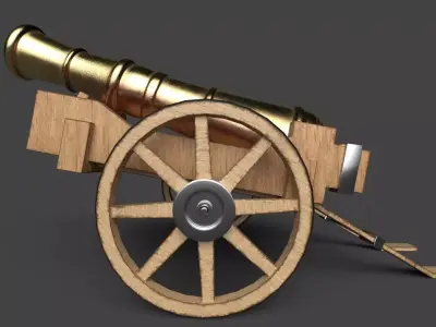 Long Range Canon V1 3D model