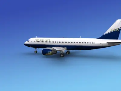 Airbus A320 JAB Airlines 3D model