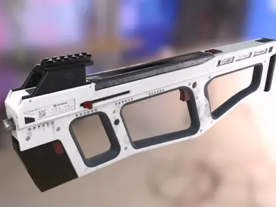 FN P90 2K prototype Low-poly 3D model
