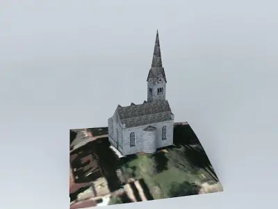 Hallstatt church Free 3D model