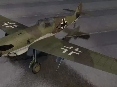 Messerschmitt Bf-109 K-4 3D model
