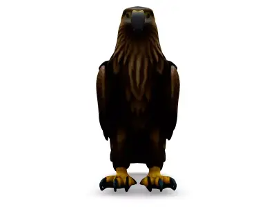 Realistic Golden Eagle 3D Model Low-poly 3D model