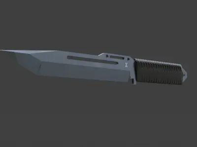 Paracord knife from the game cs go Low-poly 3D model