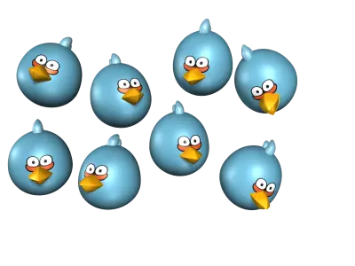 Angry Birds 3D Model Low-poly 3D model