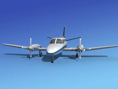 Cessna 441 Conquest II V14 3D model