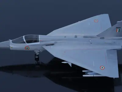 HAL Tejas Low-poly 3D model