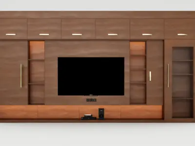 TV-unit-1 Free 3D model