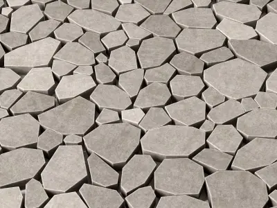 Paving Ngon many part n1 3D model