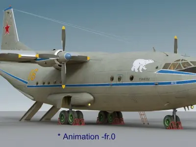 Antonov An-12B 3D model