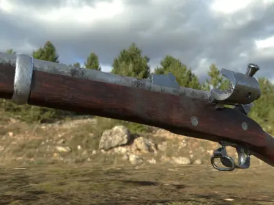 Joslyn Rifle Low-poly 3D model