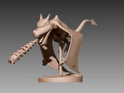 Aerodactyl flying and firing beam Pokemon OBJ STL 3D print model