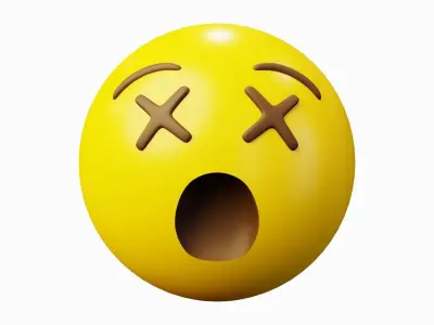 10 Emoticon Yellow Ball Pack Part 4 3D model
