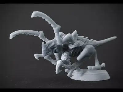 Xenopod alien dino printable 32mm figure sample Free 3D print model