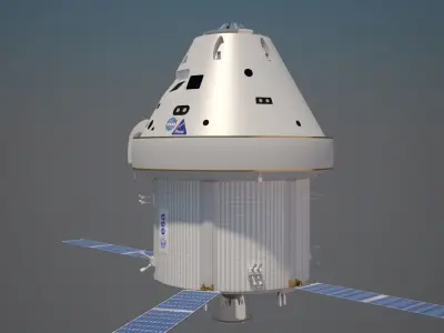 NASAs Orion space craft animated 3D model