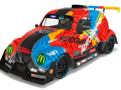 VW Volkswagen Beetle Fun Cup Julien Schein Racing 3D model