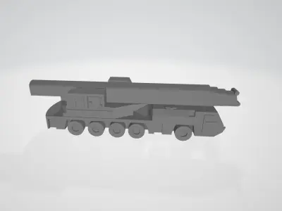 Mobile crane for 3D printing Free 3D print model