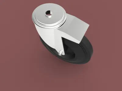 Roller swivel caster Free 3D model