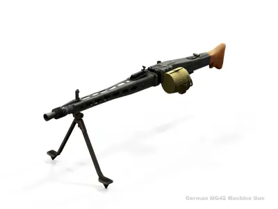 German machine gun MG-42  3D model