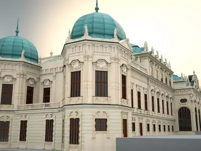 Upper Belvedere - Vienna - Austria 3D model