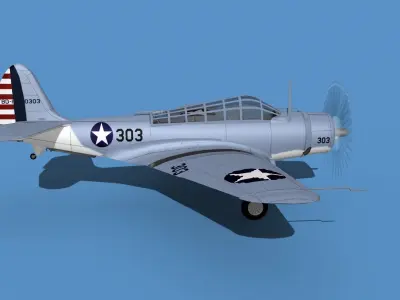 Douglas TBD-1 Devestator V11 3D model