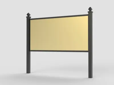 Outdoor Business Sign 3D model