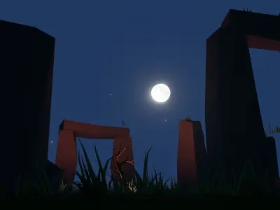 Stonhenge Ancient Monument United Kingdom Great Britian Low-poly 3D model