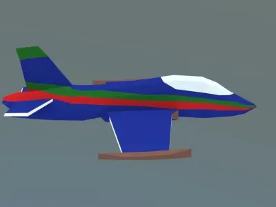 Air craft mb-339 Free low-poly 3D model