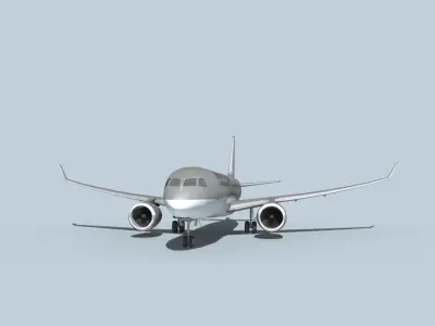 Bombardier CS100 Qatar 3D model