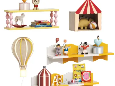 Kids Room Decoration by Bloomingville 3D model