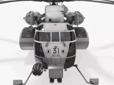 MH-53E Sea Dragon JMSDF Low-poly 3D model