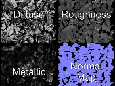 Mechanical Dinosaur Model Pack  D Robotic Design Low-poly 3D model