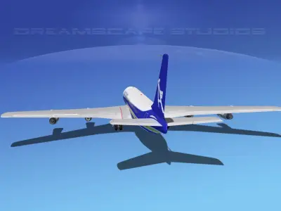 Boeing 707 Cyprus Airways 3D model