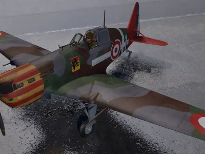 Morane Saulnier Ms-406 C1 3D model