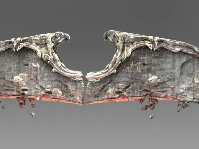 Angel Wings of Stone 3D model