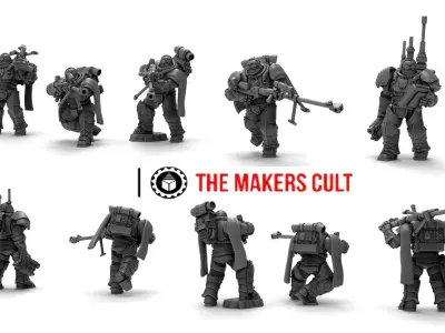 Tempest Legion - Heavy Snipers and Signal Master 3D print model