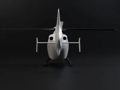 Helicopter Canvas 3D model