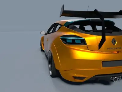 Renault Megane RS wide-body by Kaiser Design Free 3D model
